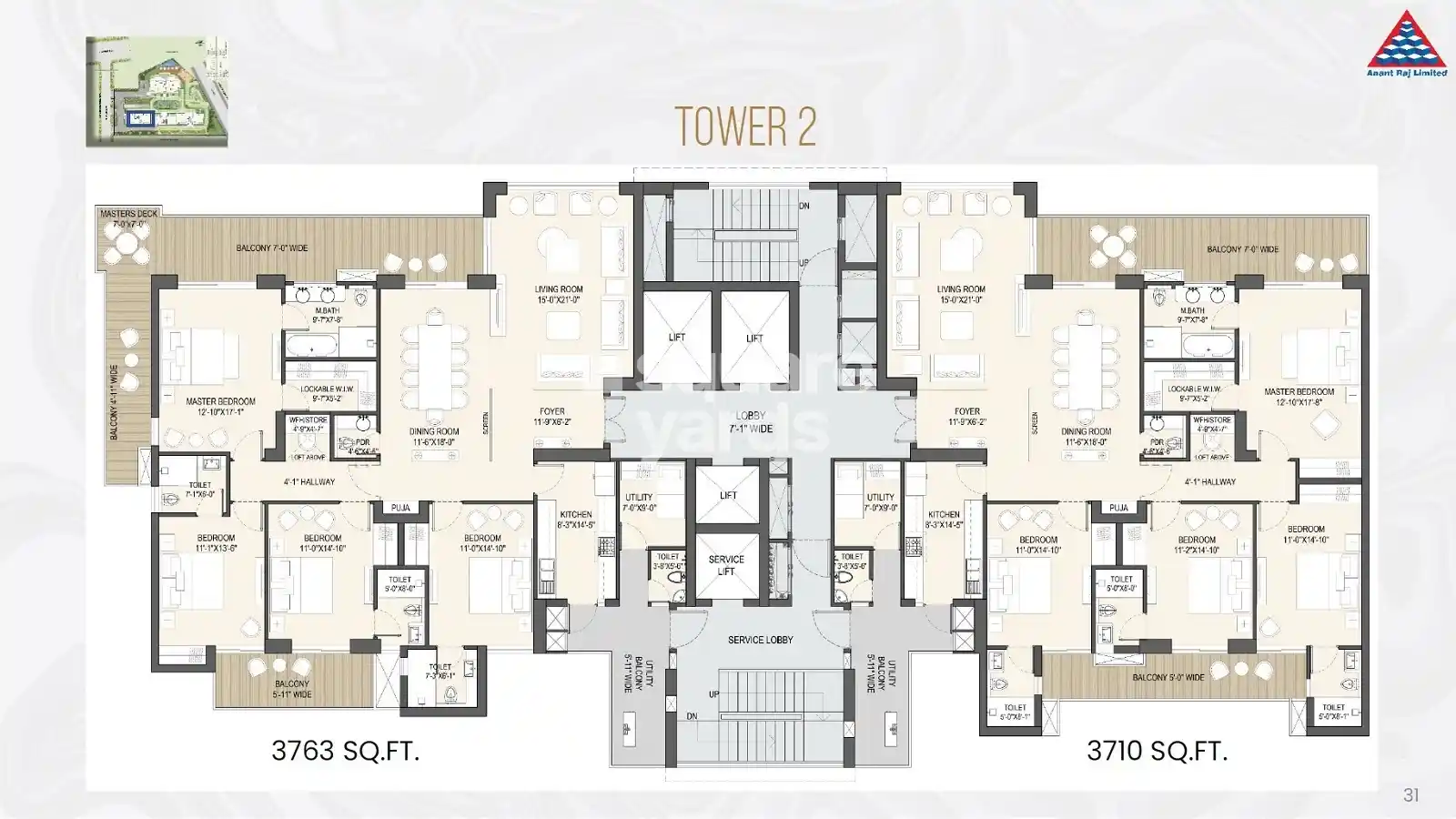 4 BHK + S