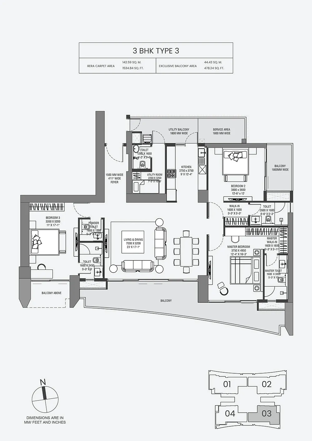 3 BHK Apartment	