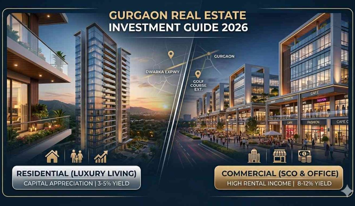 Commercial vs. Residential: The Ultimate Gurgaon Real Estate Investment Guide for 2026